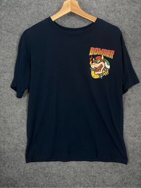 Nintendo Super Mario Navy Tee with Cream Print